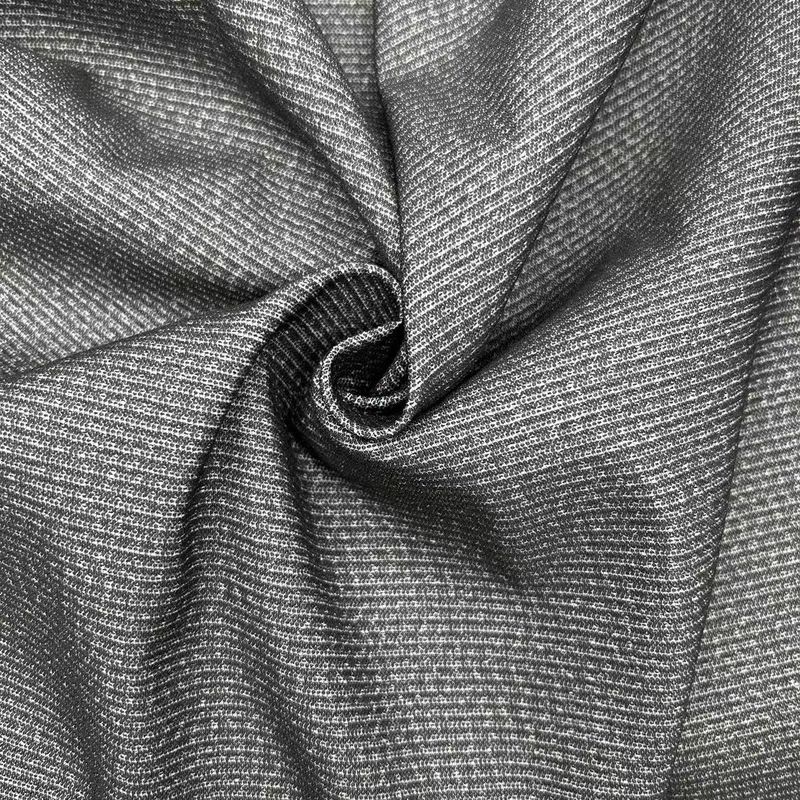 Floating Grid Dual Tone Weft Stretch Fabric 75D*75D+40D+150D 97% Polyester 3% Spandex