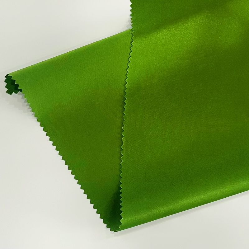 Polyester Elastic Satin Chiffon Fabric 50D*50D+20D 92GSM For Dresses And Gowns