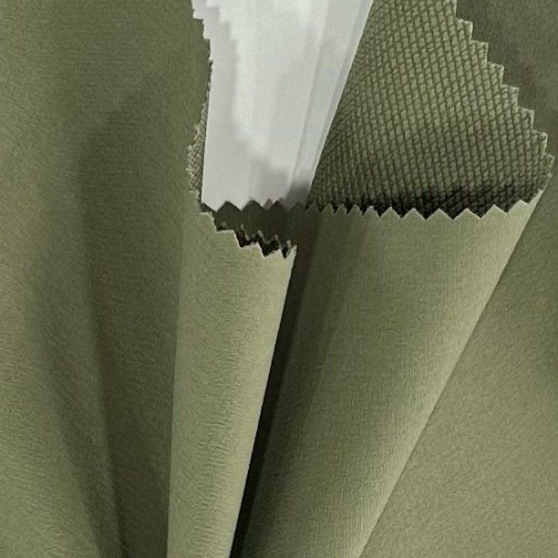 Double Chain Interlock Polyester Fabric Four Way Stretch For Jacket / Suit / Sportswear