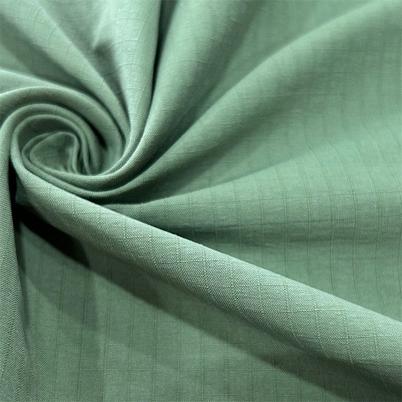 Matte Checkered Warp Stretch Taffeta Fabric 70D+40D*160D+160D/2 For Outerwear