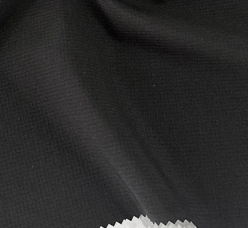 Double Line Grid Recycled Polyester Spandex Fabric 203GSM 150D+40D*150D+40D+150D+40D