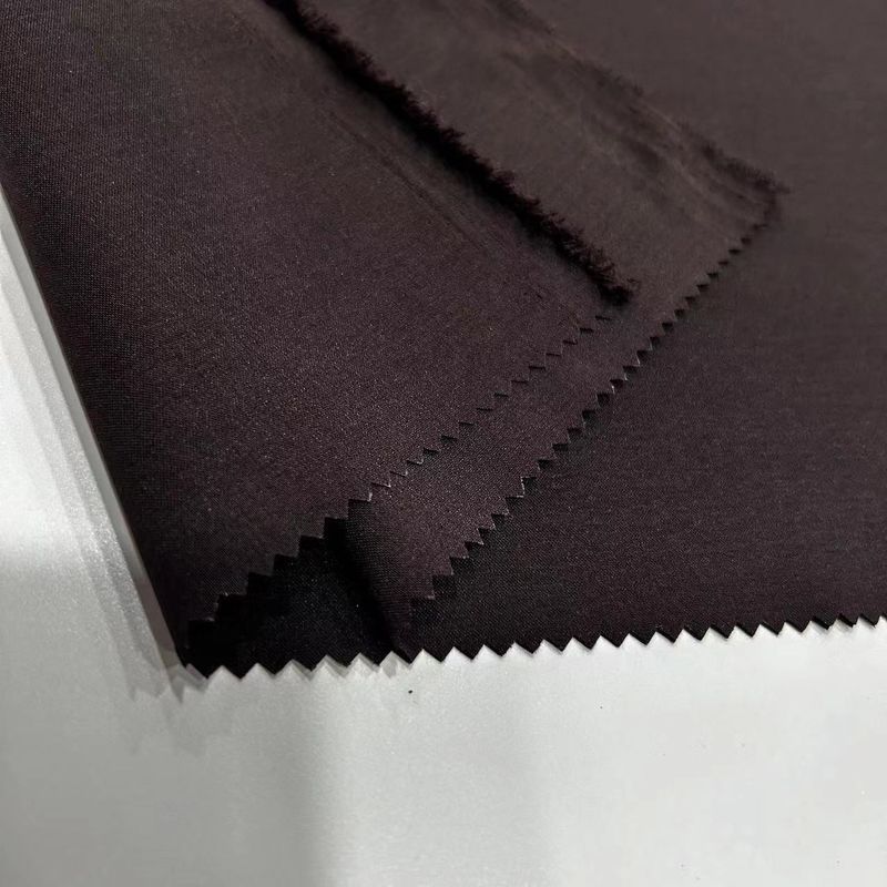 Recycled Warp Knitted Polyester Fabric Elastane Plain Weave 170D*170D+40D For Garment