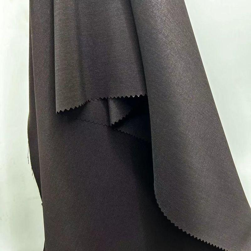 Recycled Warp Knitted Polyester Fabric Elastane Plain Weave 170D*170D+40D For Garment