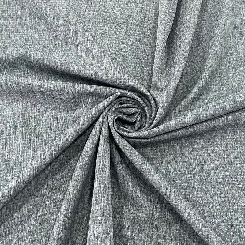 Horizontal Stripe Double Weft Cationic Polyester Fabric Four Way Stretch 2/1 Twill