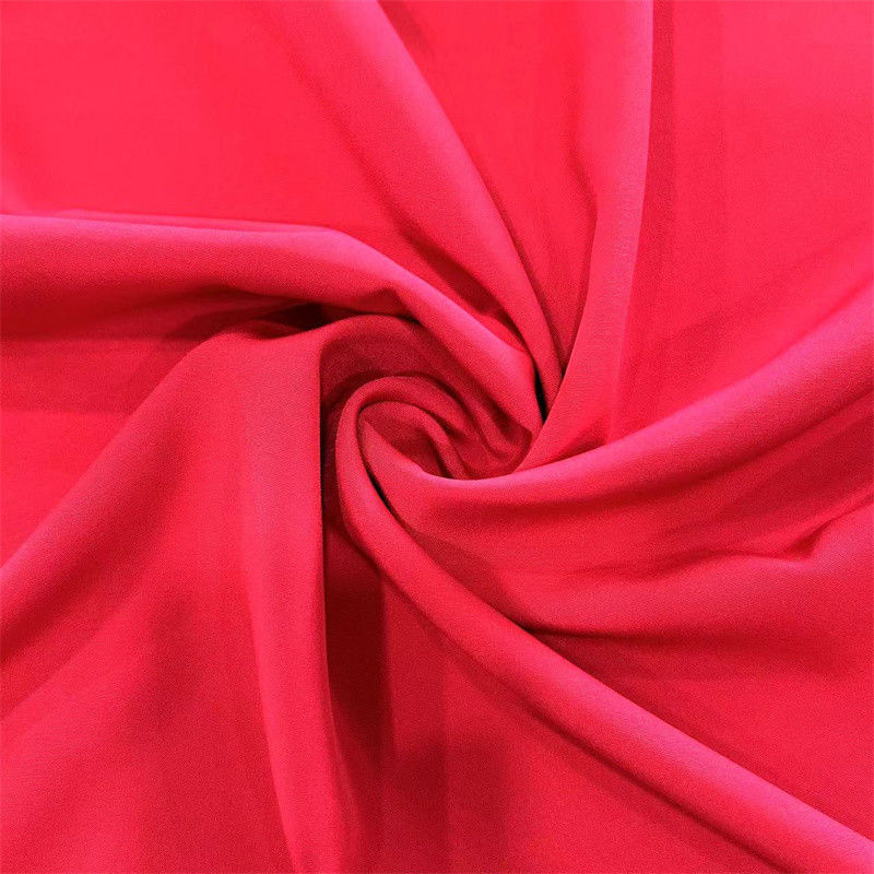 130GSM Soft Feel Recycled PET Fabric 100D 20D 4 way Stretch Plain Polyester Spandex Fabric