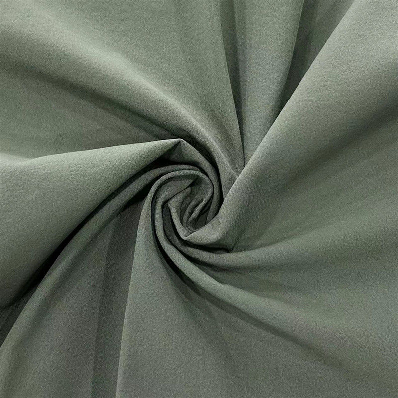 Recycled Plain Nylon Plain Weave Fabric 70D+40D*70D+40D Nylon And Spandex Fabric