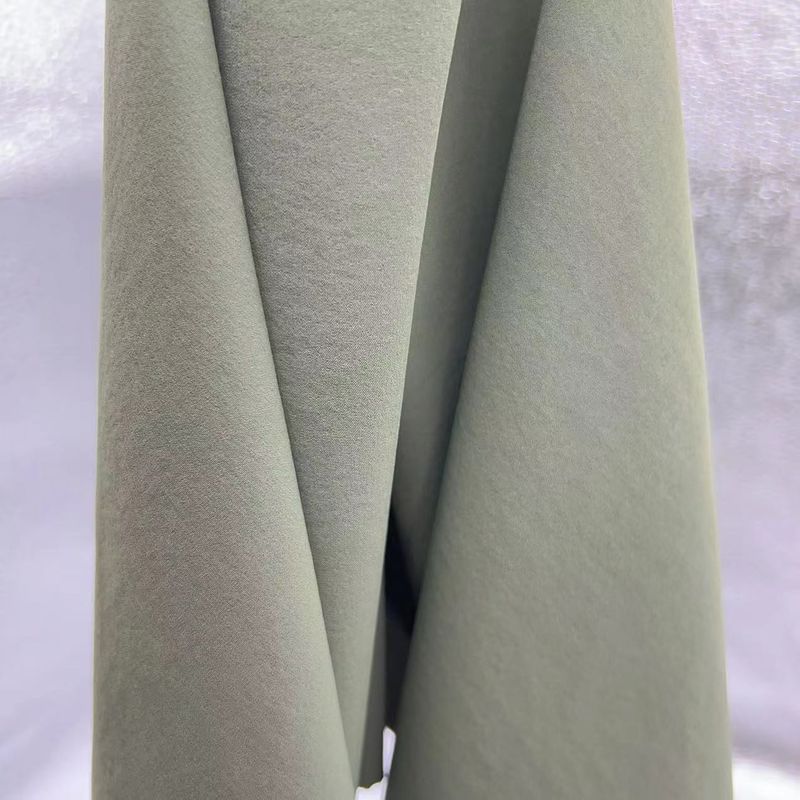 Recycled Plain Nylon Plain Weave Fabric 70D+40D*70D+40D Nylon And Spandex Fabric