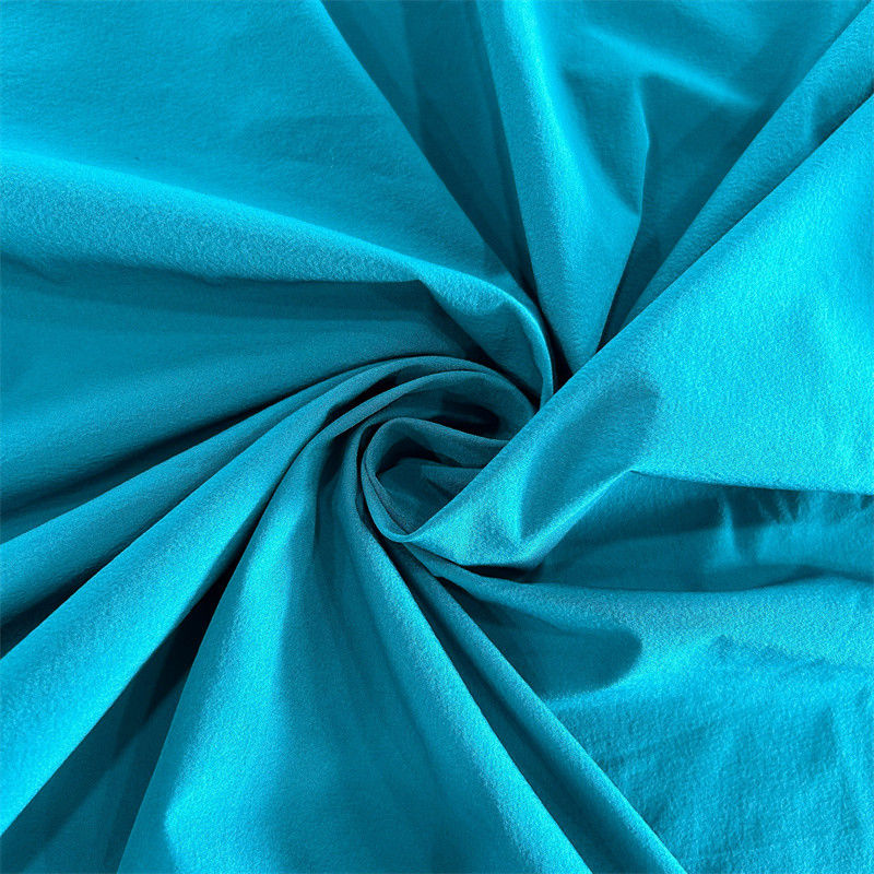 Slightly Wrinkled Nylon Spandex Fabric Recycled 4 Way Stretch 40D+20D*40D+20D 90GSM
