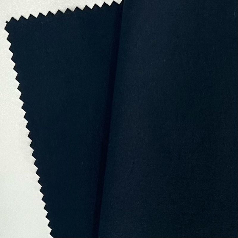 150D Dual Core Semi Gloss Sustainable Recycled Fabric Polyester Warp Stretch Fabric 186GSM