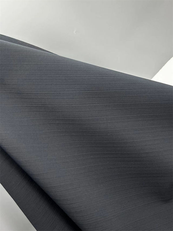 Recycled Polyester Seersucker Fabric Low Stretch T400 Linen Like Texture For Outdoor Clothing