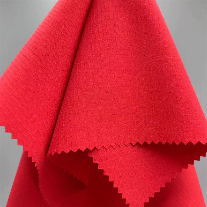 75D Dual Line Grid Fabric 75D+40D*75D+40D/2 92% Polyester 8% Spandex 133GSM 57