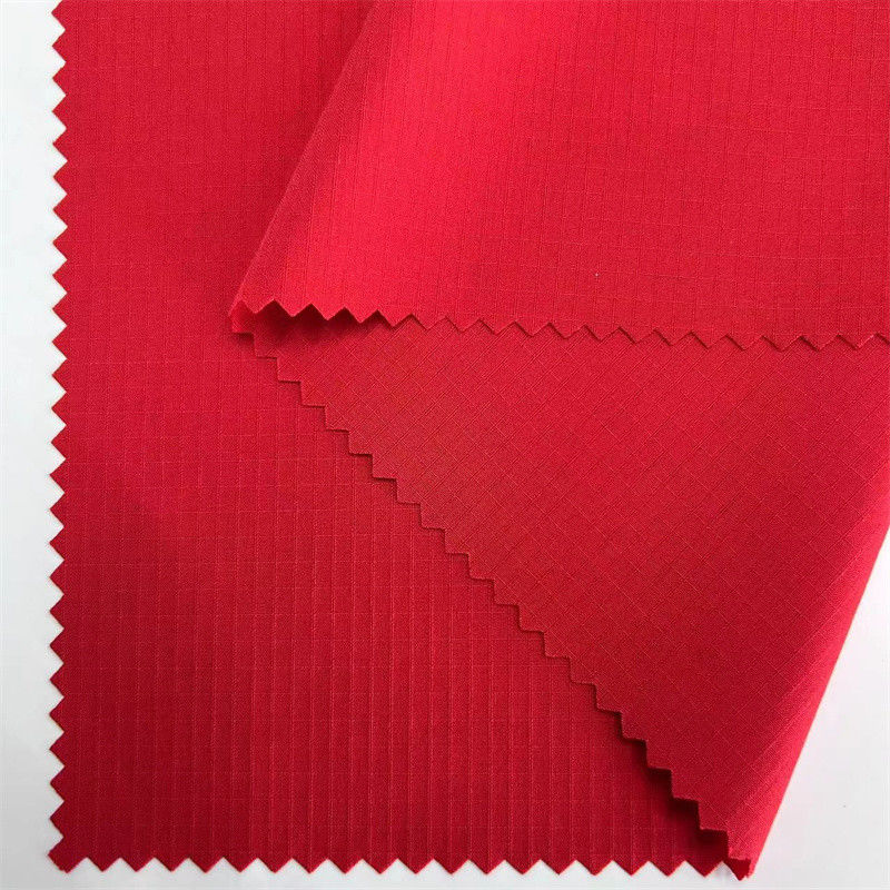 75D Dual Line Grid Fabric 75D+40D*75D+40D/2 92% Polyester 8% Spandex 133GSM 57