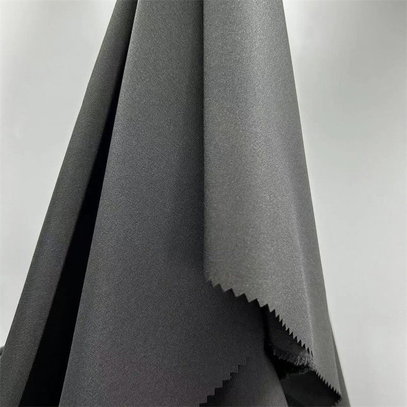 Spring Polyester 150D Weft Knitting Fabric 150D*150D+40D 98% Polyester 2% Spandex 166GSM
