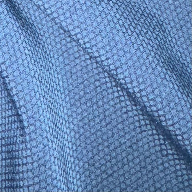 Recycled Premium Polyester Double Yarn Warp Stretch Diamond Plaid Fabric 75D+40D*75D+40D 145GSM