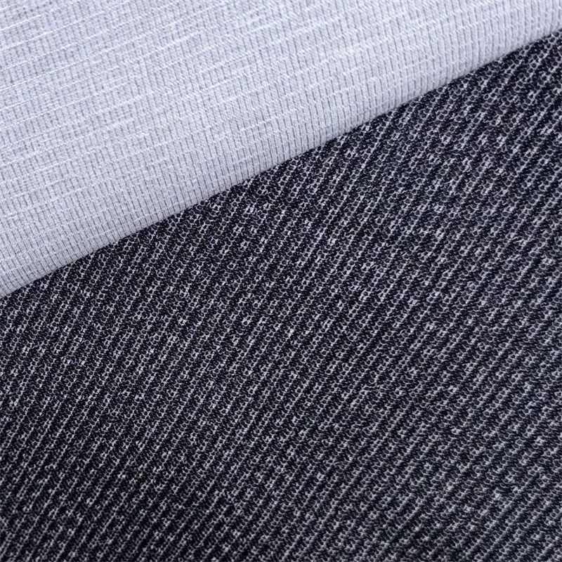 Polyester Blended Weft Stretch Plaid / Gingham Fabric 50D*50D+50D+40D/100D+40D 94% Recycled Polyester  6% Spandex
