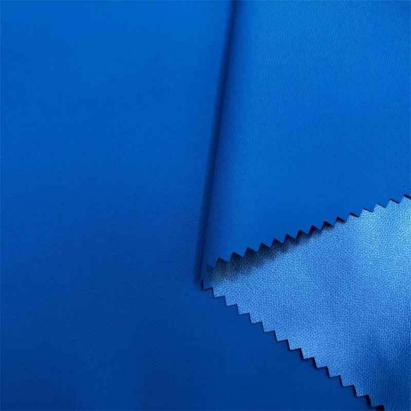 2/2 Blackout Recycled Twill Fabric Laminated With TPU Film 100% Recycled Poly For Making Trench Coats Jackets