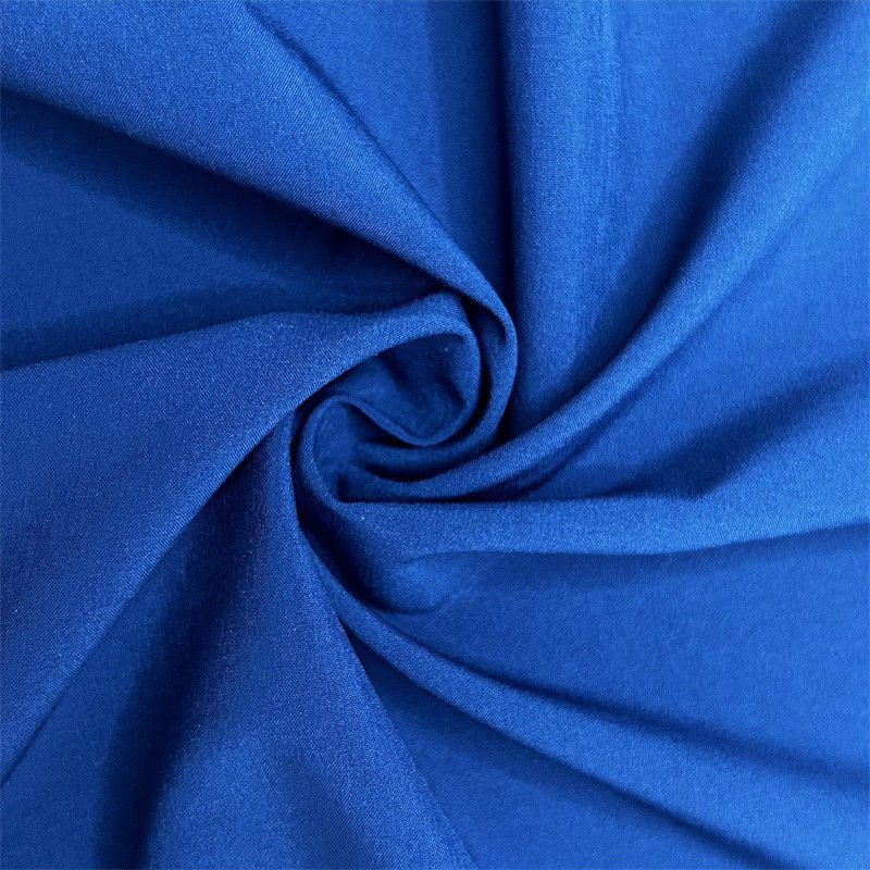 Recycled Plain Weave Four way Stretch Fabric 75D+40D*150D+40D 94% Recycled Polyester  6% Spandex 166GSM