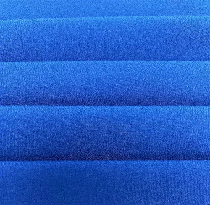 Recycled Plain Weave Four way Stretch Fabric 75D+40D*150D+40D 94% Recycled Polyester  6% Spandex 166GSM