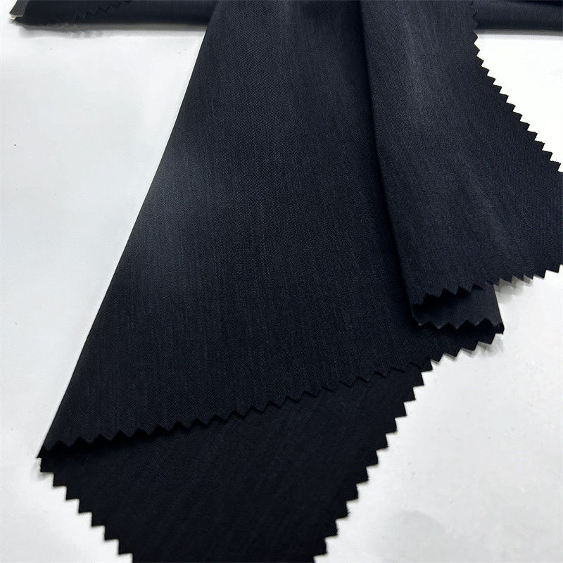 Matte Half Twill Vertical Stripe Washed Velvet Shirt / Blouse Skirt Coat / Jacket Recycled Polyester Fabric Wholesale