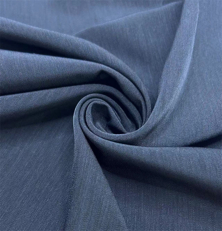 Matte Half Twill Vertical Stripe Washed Velvet Shirt / Blouse Skirt Coat / Jacket Recycled Polyester Fabric Wholesale