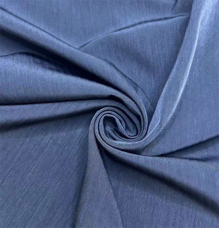 Matte Half Twill Vertical Stripe Washed Velvet Shirt / Blouse Skirt Coat / Jacket Recycled Polyester Fabric Wholesale