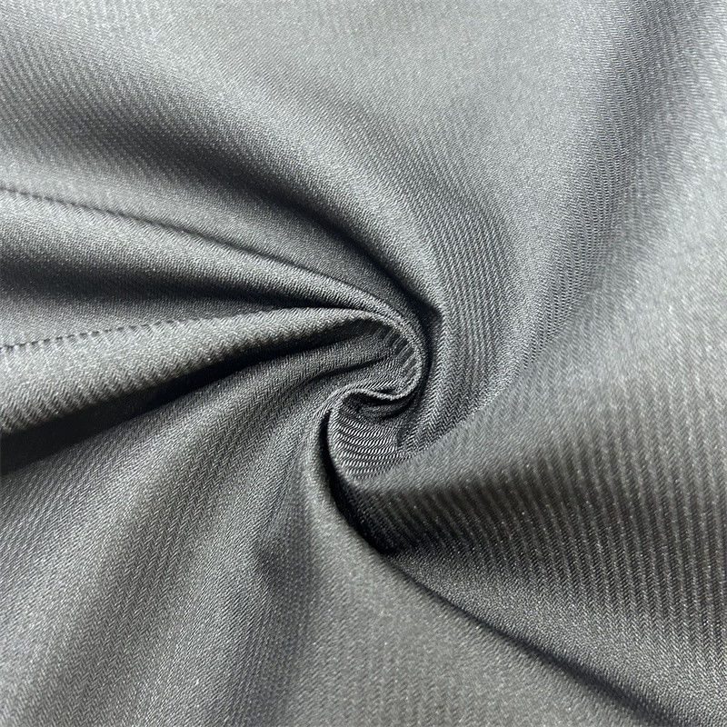 150D Low Stretch Recycled Polyester Twisted Twill Fabric With Vertical Stripes 150D*150D Dresses And Skirts