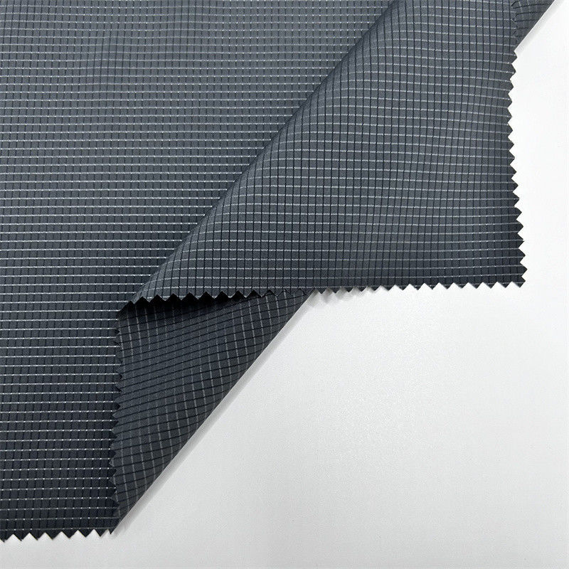 75D Low Elasticity T400 Hollow Grid Fabric 100% Recycled Polyester Perforated Grid Pattern