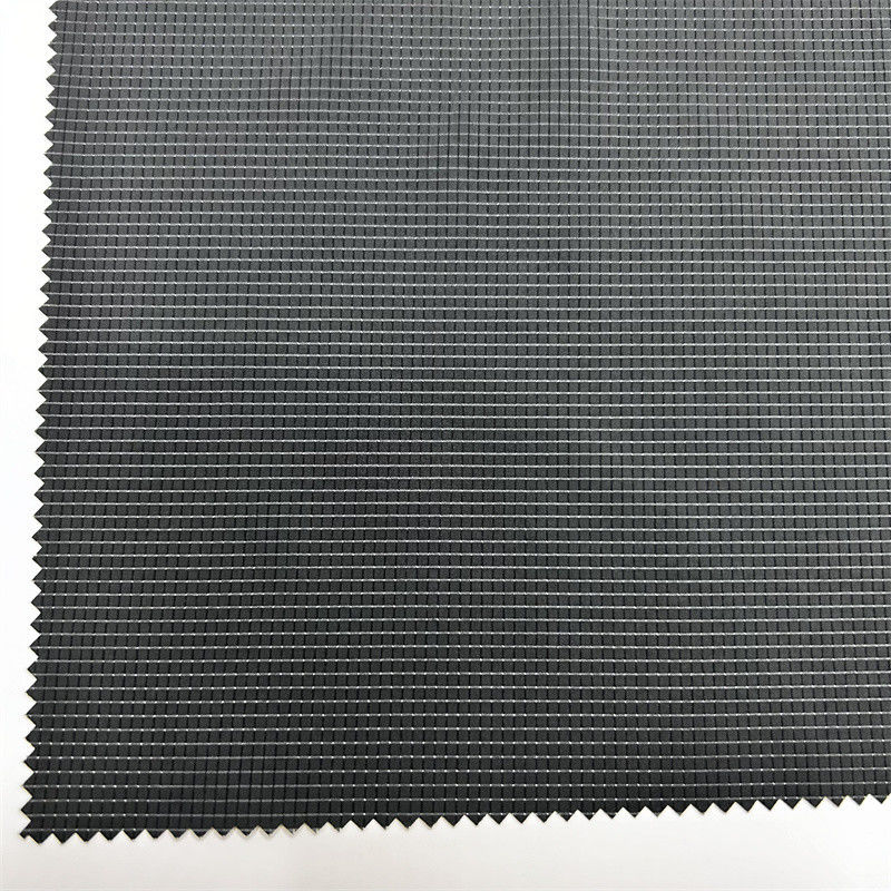 75D Low Elasticity T400 Hollow Grid Fabric 100% Recycled Polyester Perforated Grid Pattern