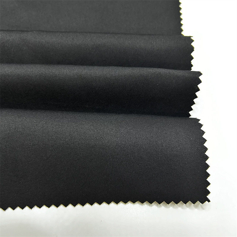 70D Blackout Recycled Nylon Warp Stretch 2/1 Twill Fabric 70D*70D+40D 96% Recycled Nylon 4% Spandex 125GSM