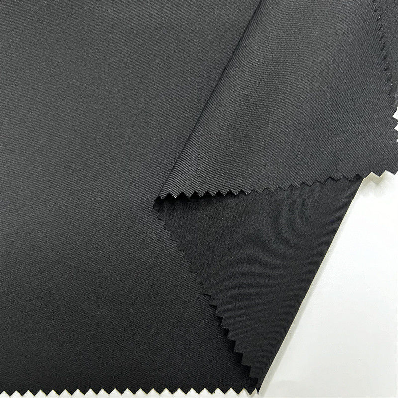70D Blackout Recycled Nylon Warp Stretch 2/1 Twill Fabric 70D*70D+40D 96% Recycled Nylon 4% Spandex 125GSM