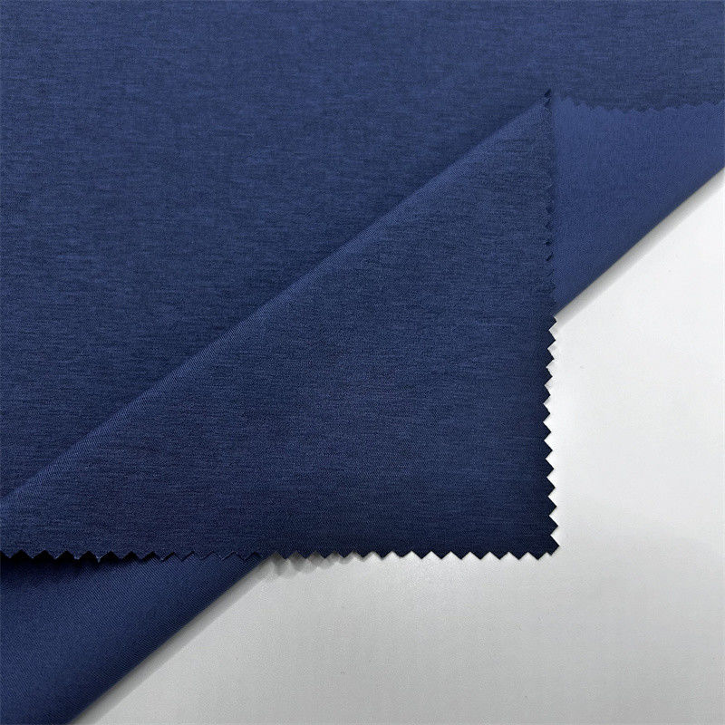 Double Layered Warp Twill Cationic Polyester Fabric With Four Way Stretch Dual-tone Fabric Effect