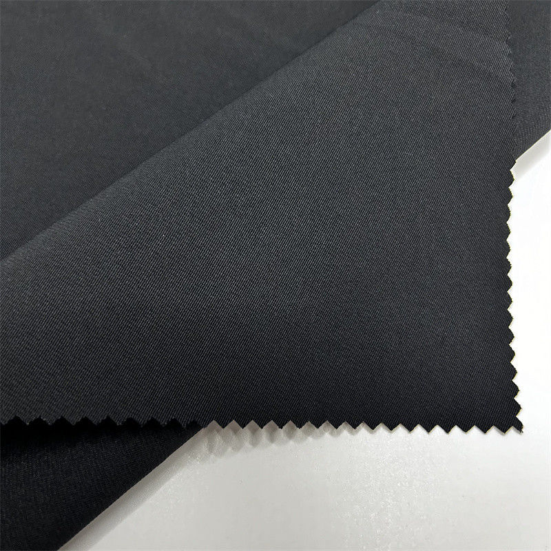 Cool Silk Cotton Blend T800 Twist 100% Recycled Polyester Fabric For Jackets Coats Pants Trousers