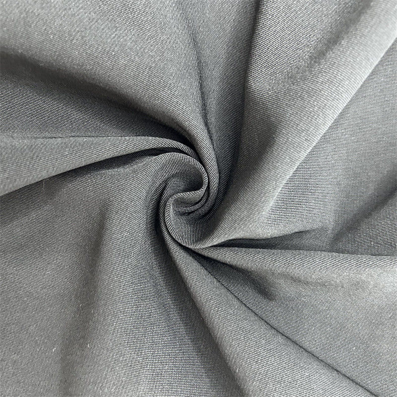 Cool Silk Cotton Blend T800 Twist 100% Recycled Polyester Fabric For Jackets Coats Pants Trousers