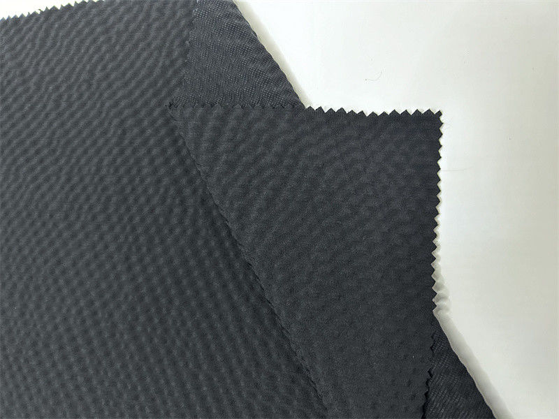 Polyester T400 Vertical Stripe Pearl Dot 75D Cation+75DT400*75D Vertical Stripe Convex Bubbles Effect