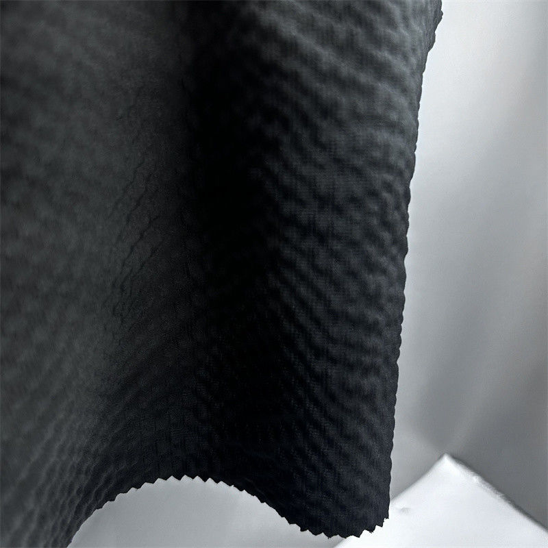 Polyester T400 Vertical Stripe Pearl Dot 75D Cation+75DT400*75D Vertical Stripe Convex Bubbles Effect