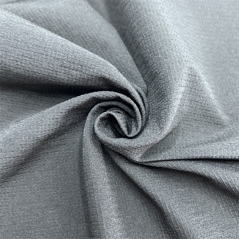 Semi Gloss Nylon Checkered Mountaineering Fabric Thick Elastic Texture For Outdoor Clothing