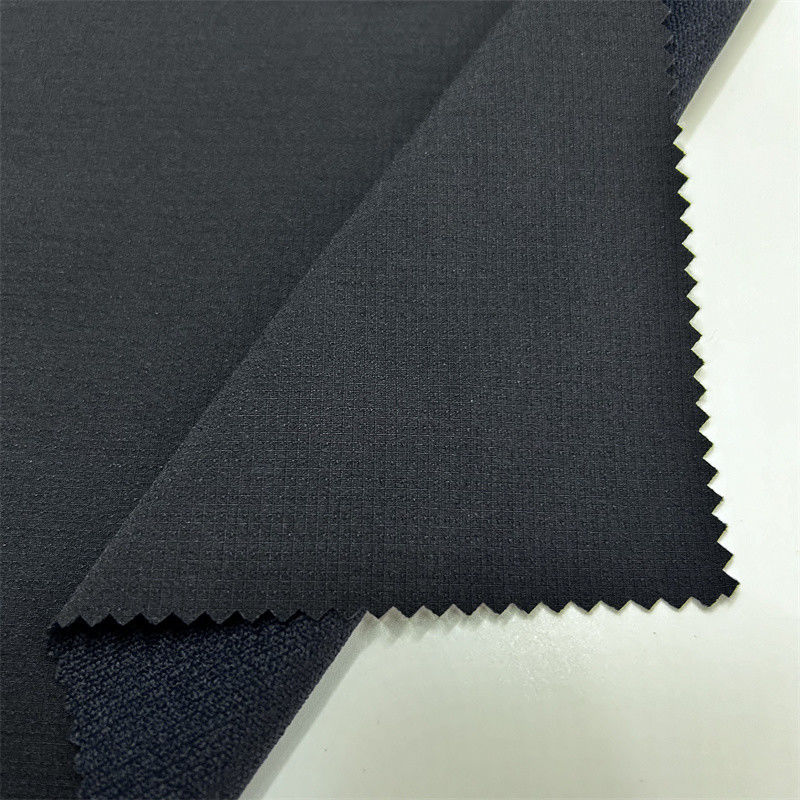 Semi Gloss Nylon Checkered Mountaineering Fabric Thick Elastic Texture For Outdoor Clothing