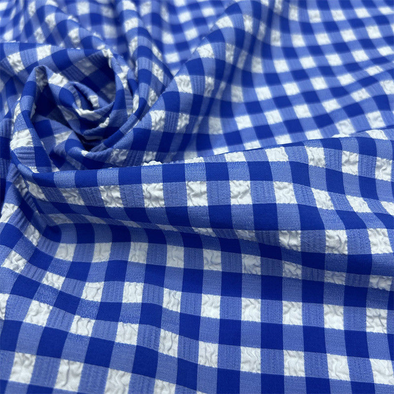Nylon Polyester Bubble Grid 75D+70D+40D*75D+70D+40D Small Raised Bubbles On Surface Of Fabric