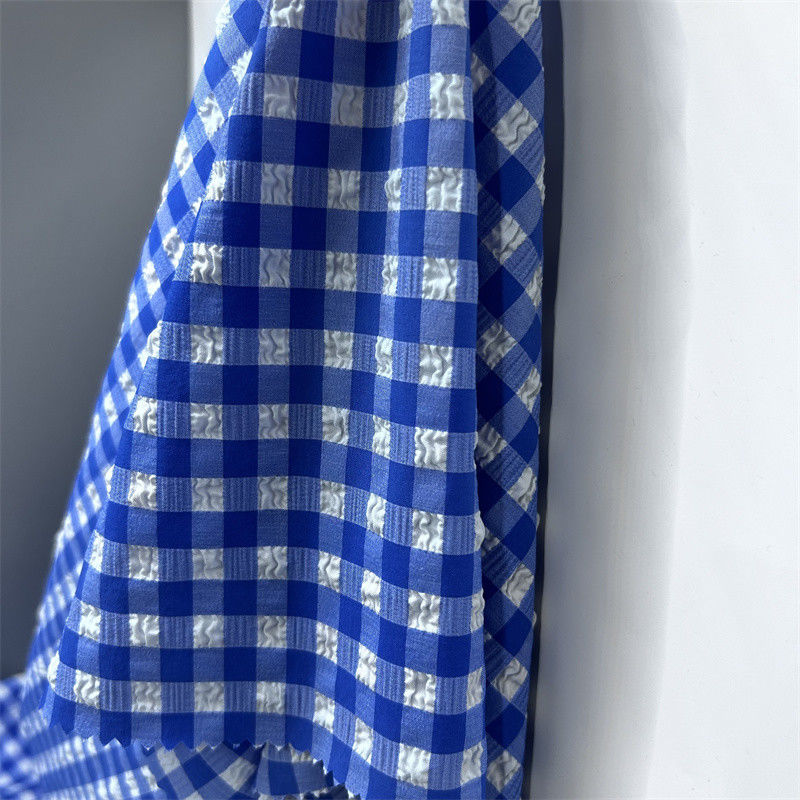 Nylon Polyester Bubble Grid 75D+70D+40D*75D+70D+40D Small Raised Bubbles On Surface Of Fabric
