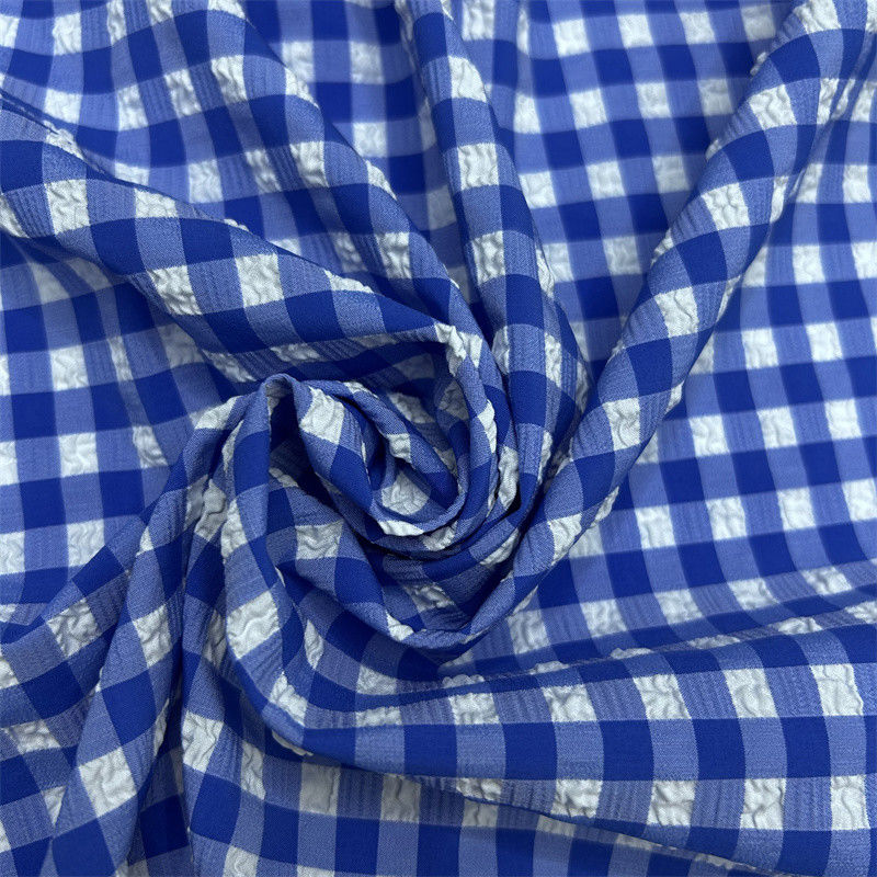 Nylon Polyester Bubble Grid 75D+70D+40D*75D+70D+40D Small Raised Bubbles On Surface Of Fabric