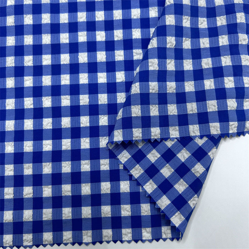 Nylon Polyester Bubble Grid 75D+70D+40D*75D+70D+40D Small Raised Bubbles On Surface Of Fabric