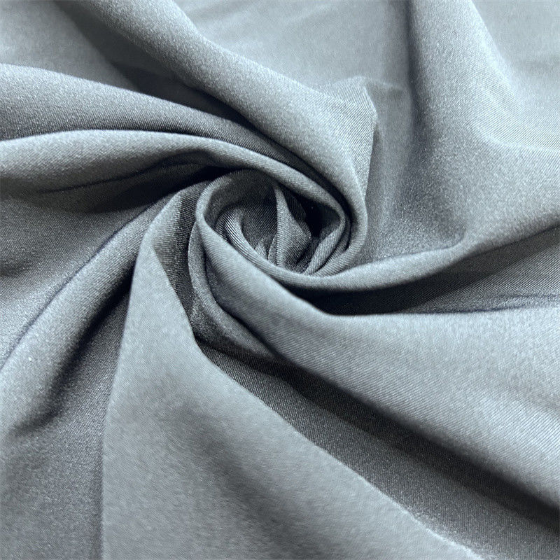 75D Recycled Polyester Spandex Fabric Matte 2/1 Twill Four Side Elastic 75D+40D*75D+40D Surface Delicate