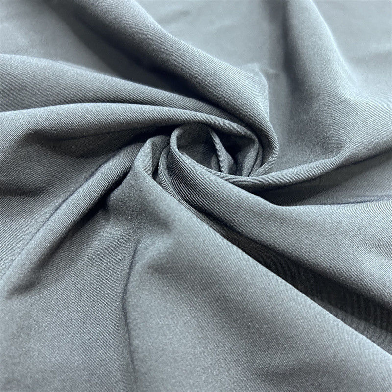 75D Recycled Polyester Spandex Fabric Matte 2/1 Twill Four Side Elastic 75D+40D*75D+40D Surface Delicate