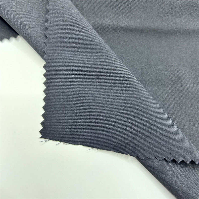 75D Recycled Polyester Spandex Fabric Matte 2/1 Twill Four Side Elastic 75D+40D*75D+40D Surface Delicate