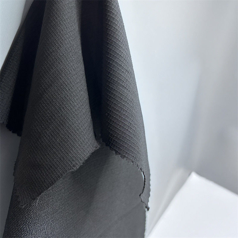 75*300 Checkered Mountaineering Fabric Boasts Soft Elastic Texture For Outdoor Activities
